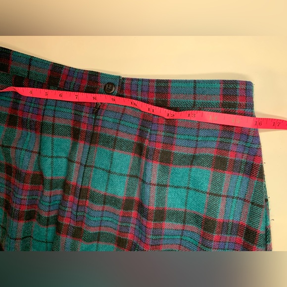 Vintage Woolrich Plaid Skirt Teal and Fuchsia Plaid Skirt - Picture 9 of 13